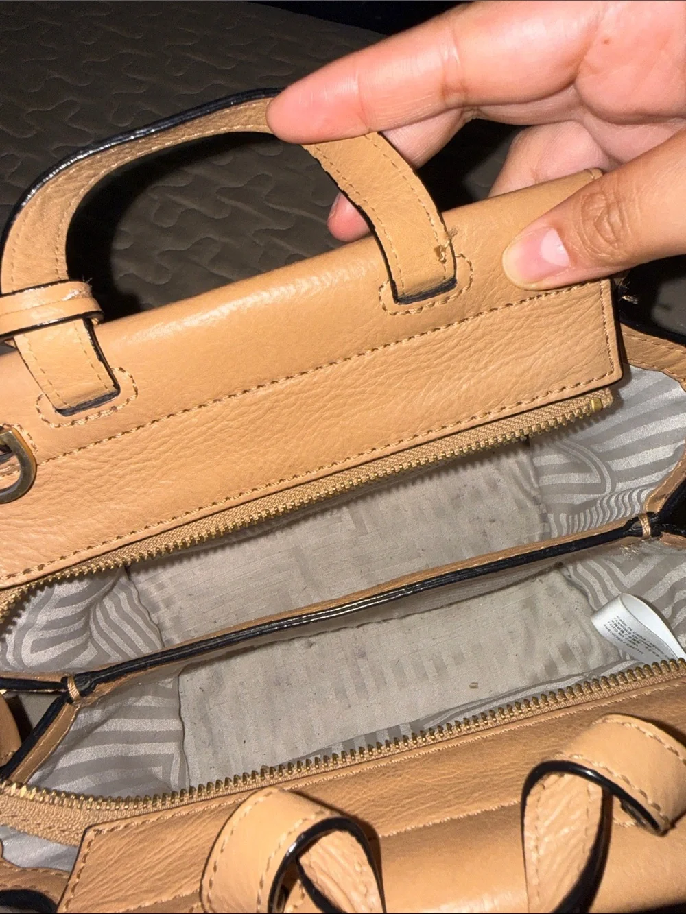 kate spade structured tan